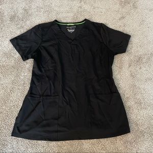 *LIGHTLY USED* Black Scrub Top with pockets